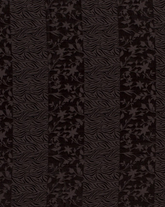 Tissu satin  Fleur Et Zebre brun - Mercerine