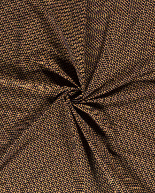Tissu jupe pantalon :  imprimé géométrique noir  - Mercerine