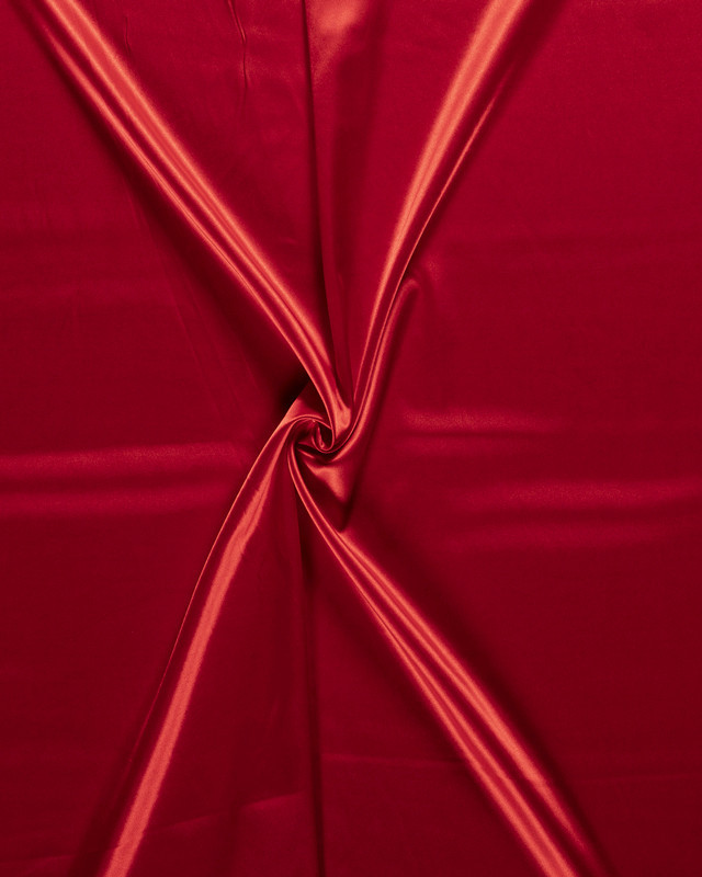 Tissu Tissu Satin rouge - Mercerine