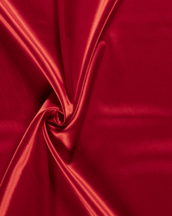 Tissu Tissu Satin rouge - Mercerine