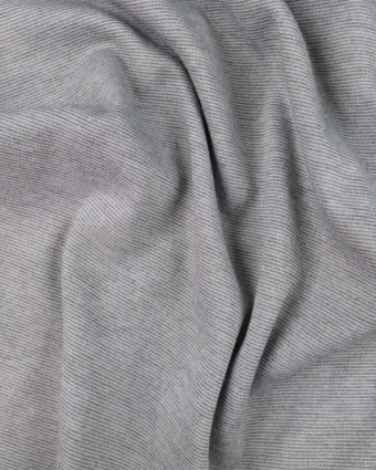 Jersey Milano gris clair uni - 10cm -  Mercerine