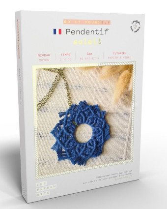 Kit créatif DIY - Pendentif - Soleil - Mercerine