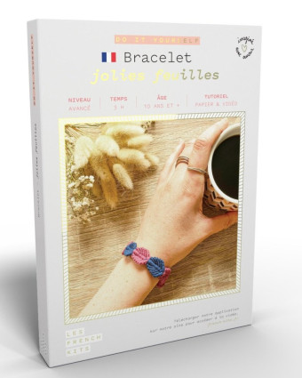 Kit créatif DIY - Bracelet - Jolies feuilles - Mercerine