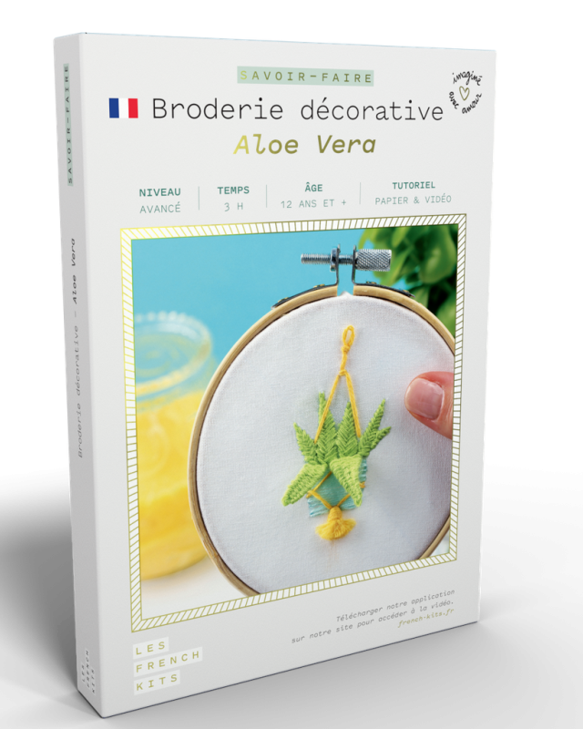 Kit broderie créatif - Aloe Vera - Mercerine