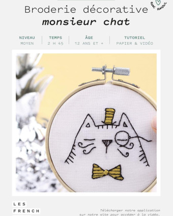 Kit broderie - Monsieur Chat - French'Kits