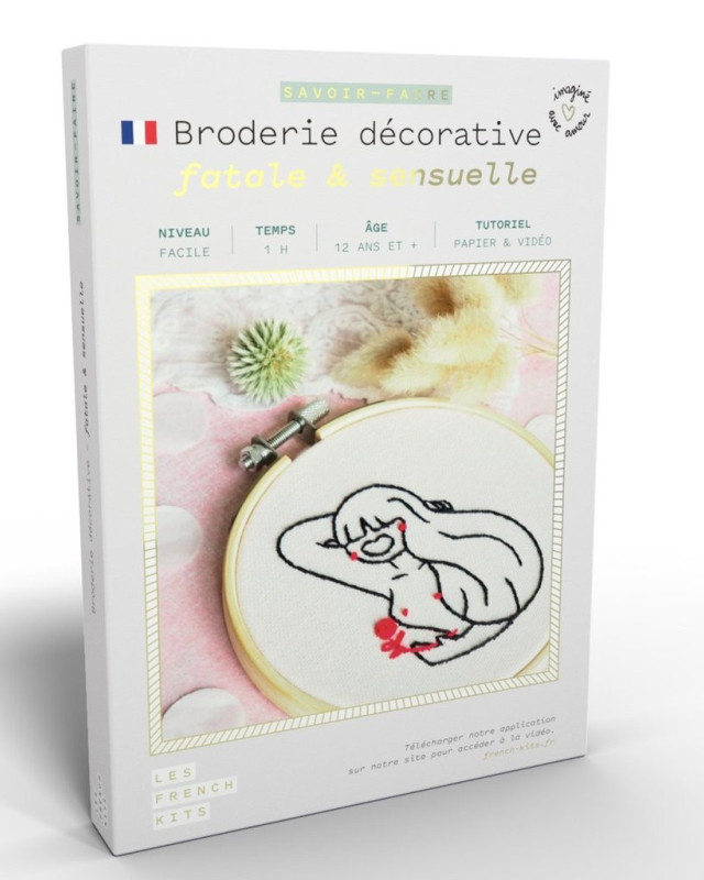 Kit broderie créatif - Fatale et sensuelle - Mercerine