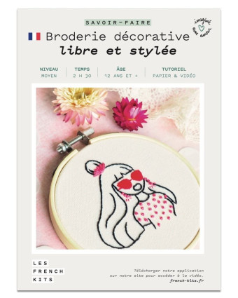 Kit broderie - Libre et stylée - French'Kits