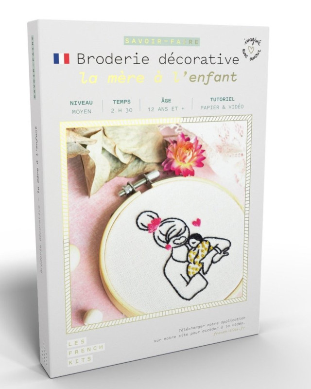 Kit créatif broderie - La mère et l'enfant - Mercerine