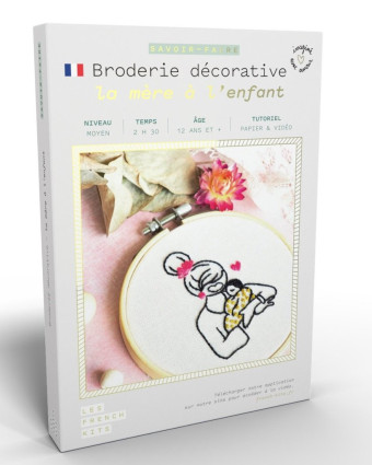 Kit créatif broderie - La mère et l'enfant - Mercerine