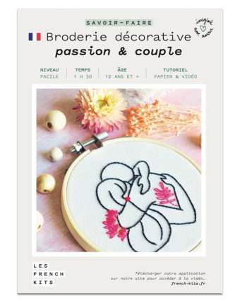 Kit broderie - Passion & couple - French'Kits