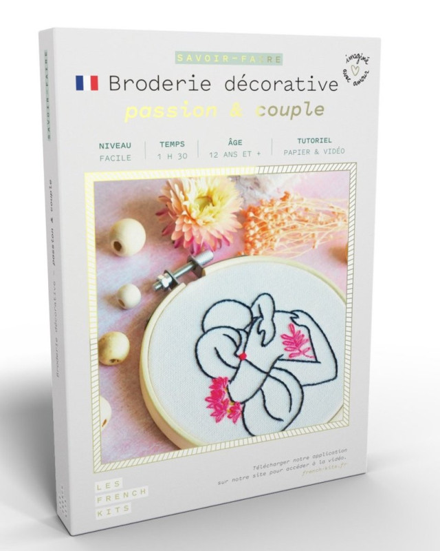 Kit broderie French'Kit - Passion & couple - Mercerine