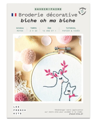 Kit broderie - Biche oh ma biche - French'Kits