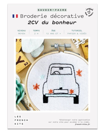 Kit broderie - 2CV du bonheur - French'Kits