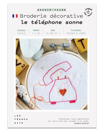 Kit broderie - Le téléphone sonne - French'Kits