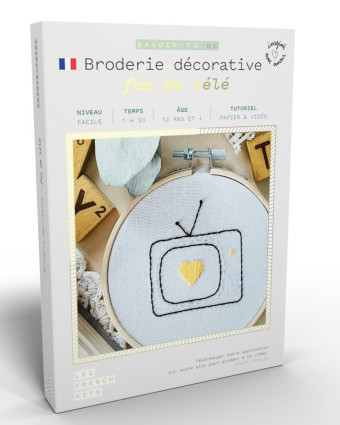 Kit French'Kit créatif broderie - Fan de tv - Mercerine