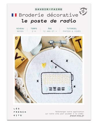 Kit broderie - Le poste de radio - French'Kits