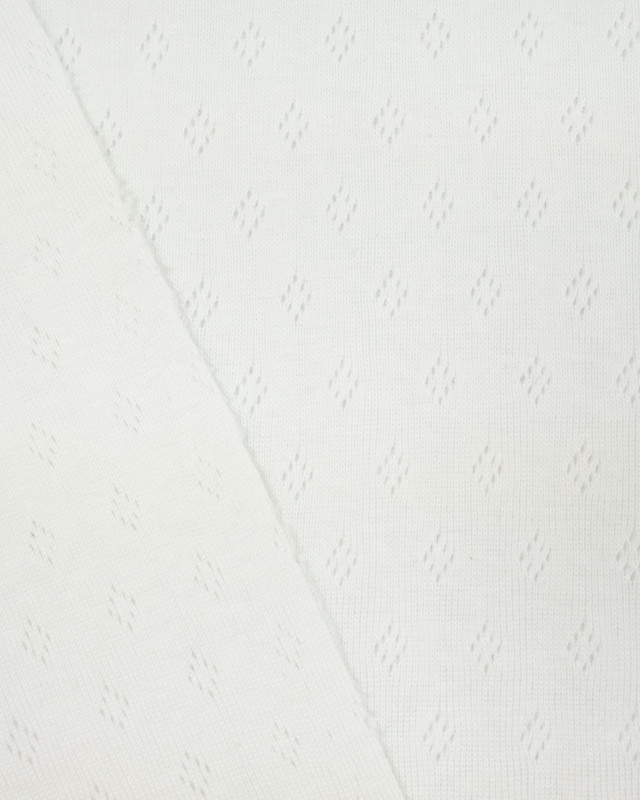 Tissu Jersey ajouté blanc Oeko-tex écru- Mercerine