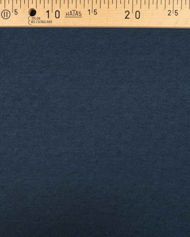 Tissu Jersey 100% coton Oeko-tex bleu marine- Mercerine