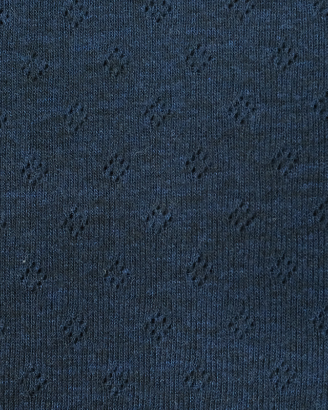 Tissu Jersey 100% coton Oeko-tex bleu marine- Mercerine