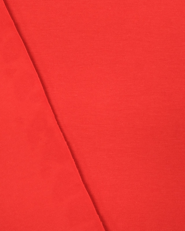 Tissu bio : jersey coton rouge - Mercerine