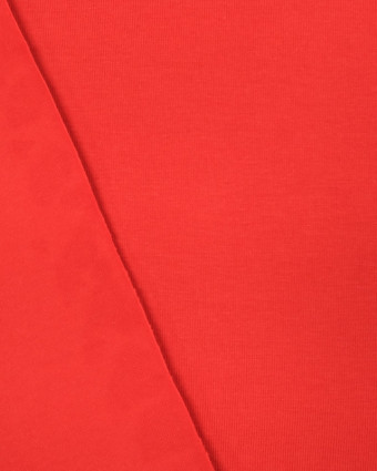 Tissu bio : jersey coton rouge - Mercerine