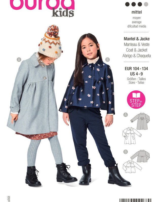 Patron de couture - Burda 9268 - Veste et Manteau - Enfant