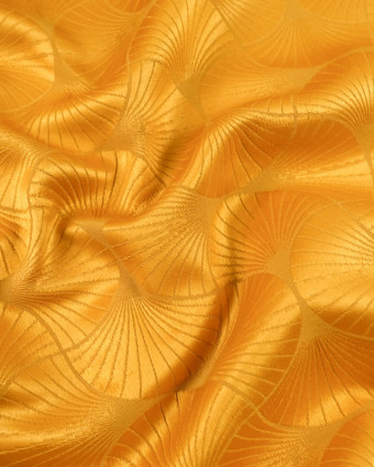 Tissu en ligne :  Jacquard Freda ocre - Mercerine