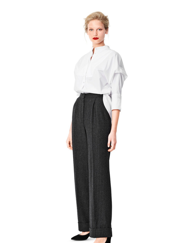 Patron couture - Pantalon avec pinces et ceinture - Burda 6079