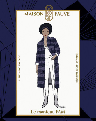 Manteau Pam : Maison Fauve Patrons de couture - Mercerine